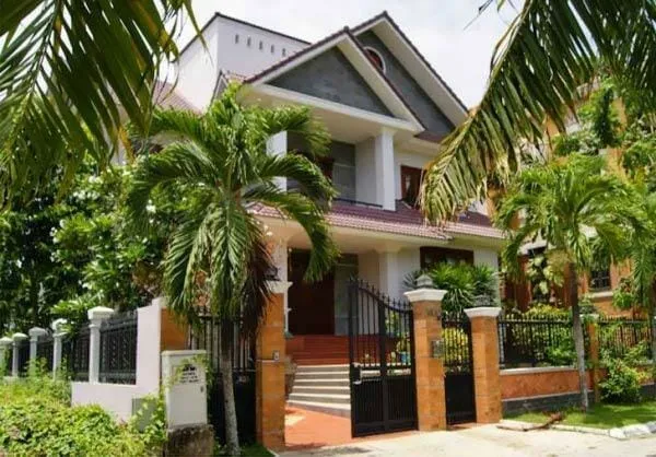 Cây Cau cảnh với thân hình cao vút, thanh mảnh được trồng trước nhà theo phong thủy