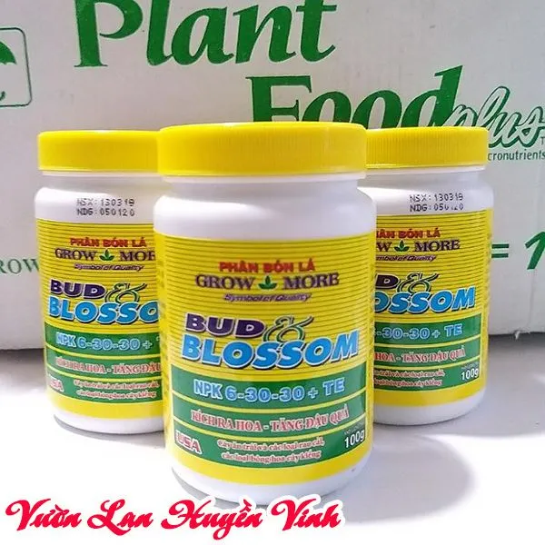 Sử dụng phân bón lá NPK có hàm lượng Phốt pho và Kali cao như 6-30-30 rất quan trọng cho việc kích thích ra hoa
