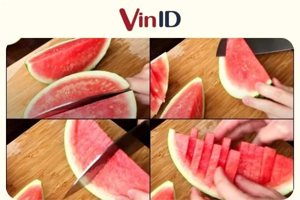 Cách bổ dưa hấu đẹp hình thuyền chỉ phút mốt là xong