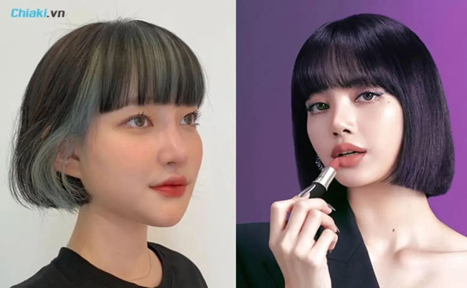 Kiểu Tóc ngắn nữ mái bằng