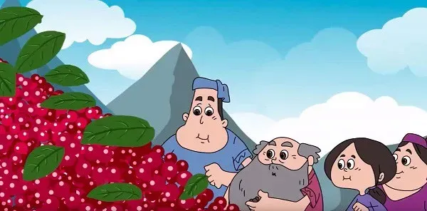 Minh họa cuộc sống yên bình của buôn làng dân tộc thiểu số Tây Nguyên trước khi tai họa ập đến