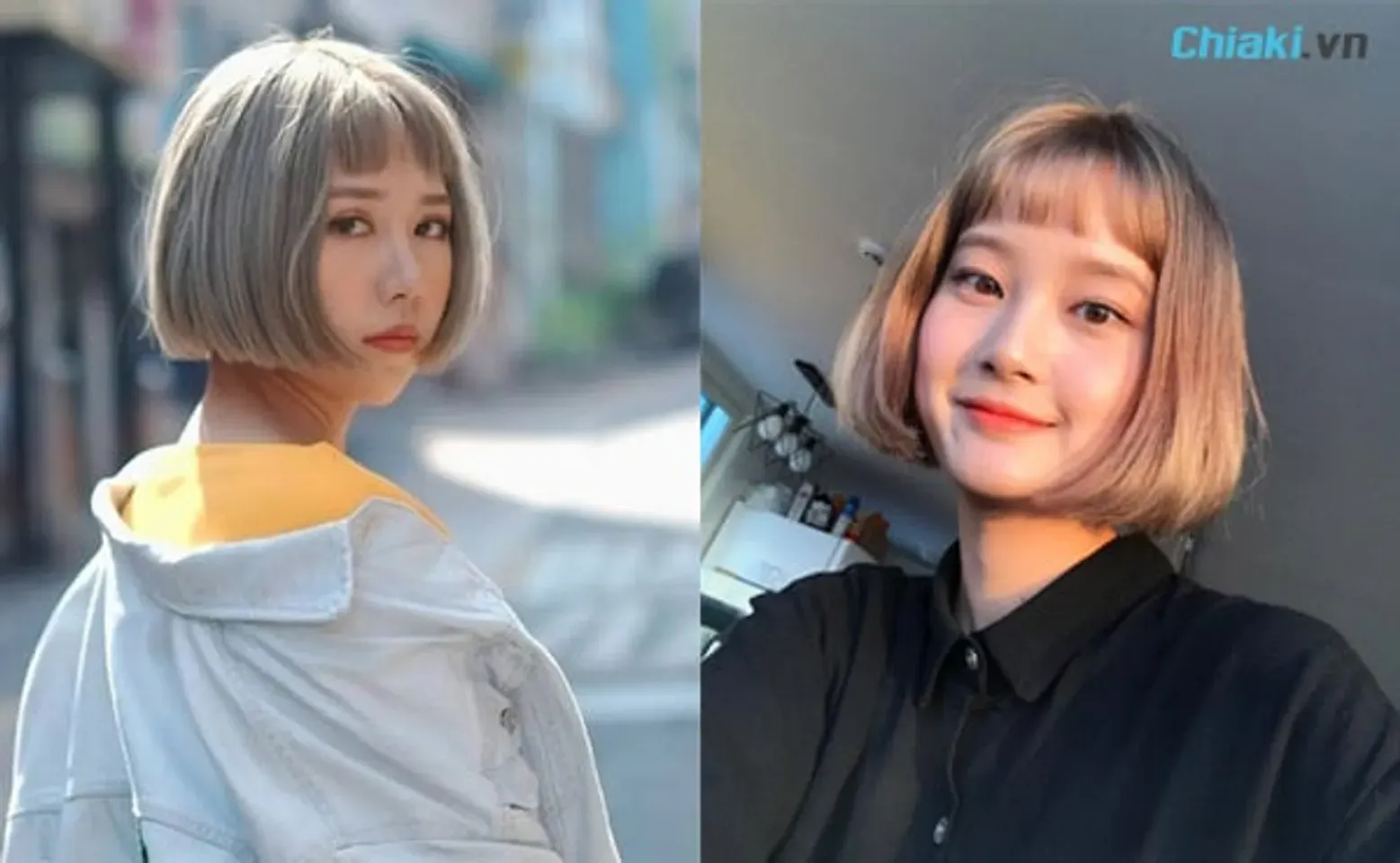 Tóc ngắn nữ đẹp mái ngố