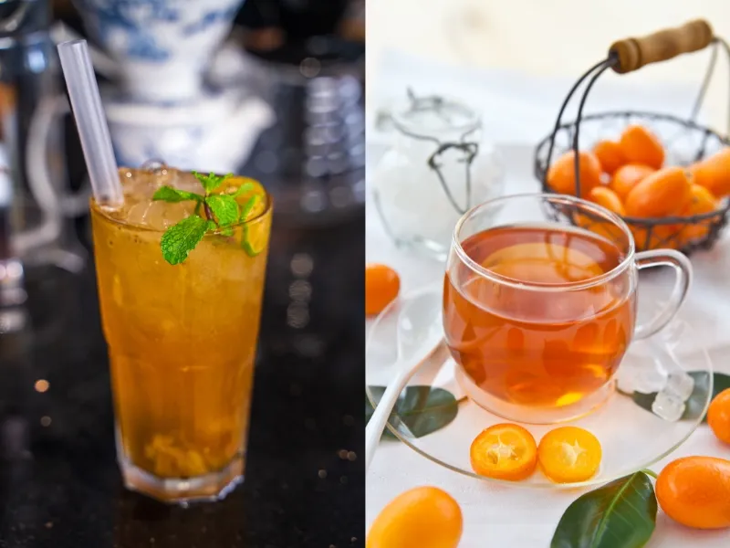 Tưới nước nhẹ nhàng cho cây trà xanh vào mùa khô